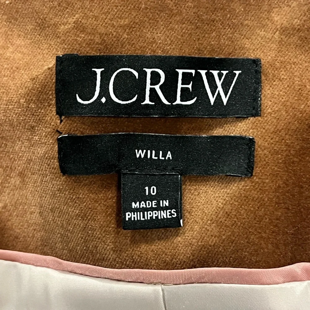 J. Crew Women's Velvet Blazer in Camel Brown - Picture 3 of 5